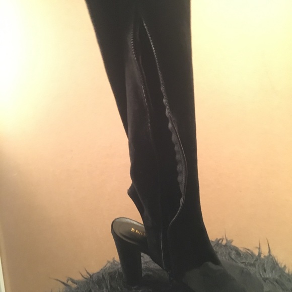 Size 10 Open Toe Suede Platform - Picture 1 of 2